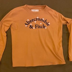 Girls Abercrombie and Fitch Long Sleeve Embroidered Shirt